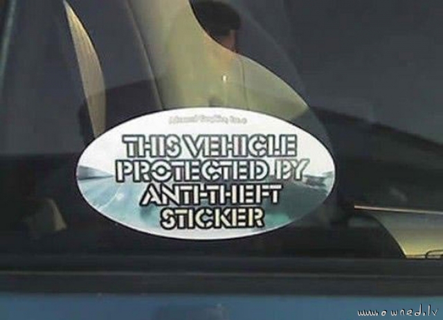 Anti-theft sticker