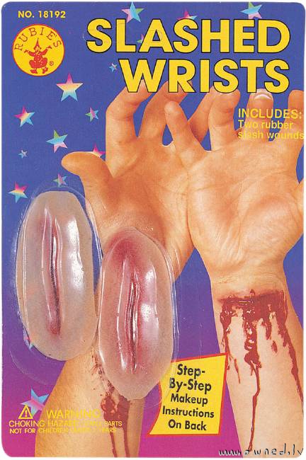 Slashed wrists toy