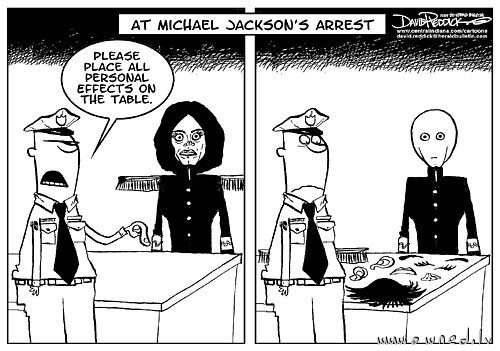 At Michael Jacksons arrest