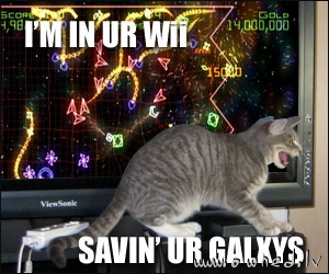 I am in your Wii saving your galaxys