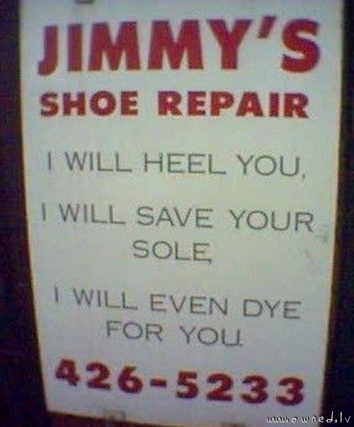 Shoe repair