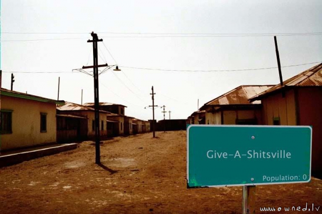 Give-a-shitsville