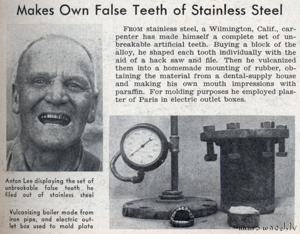 Make your own false teeth