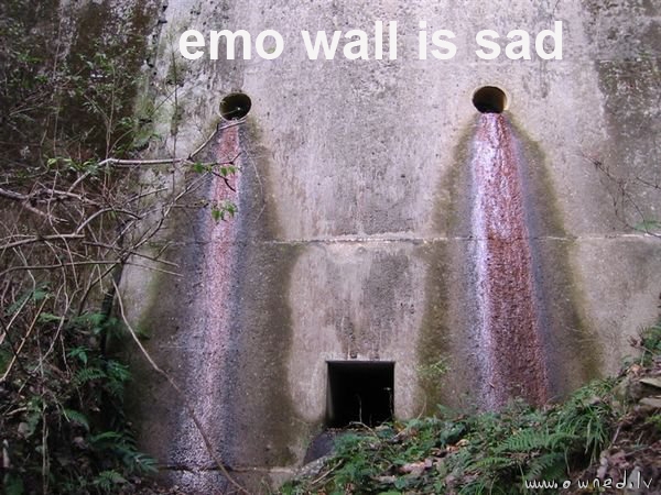 Emo wall is sad