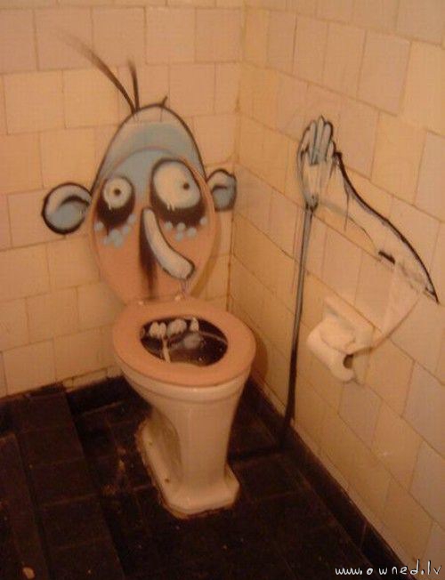 Scary toilet