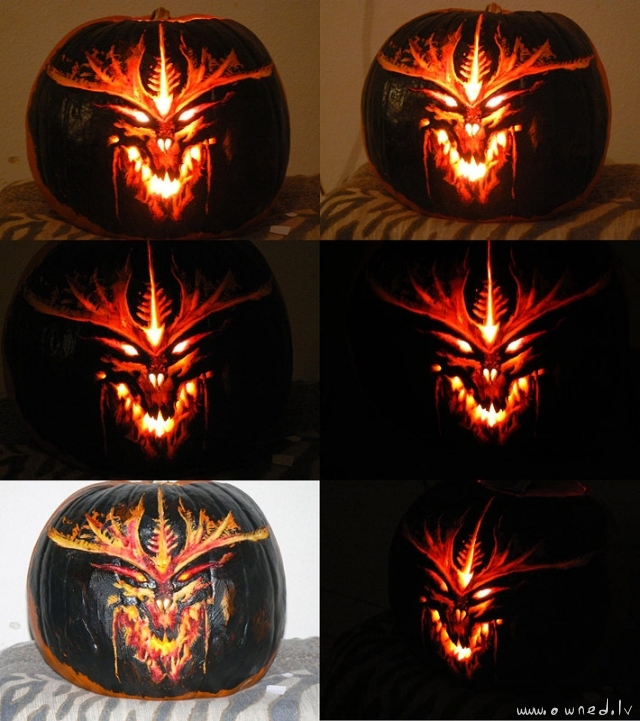 The coolest carved pumpkin in the world
