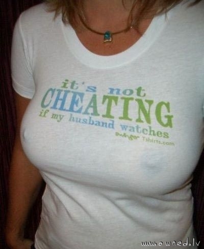 It is not cheating