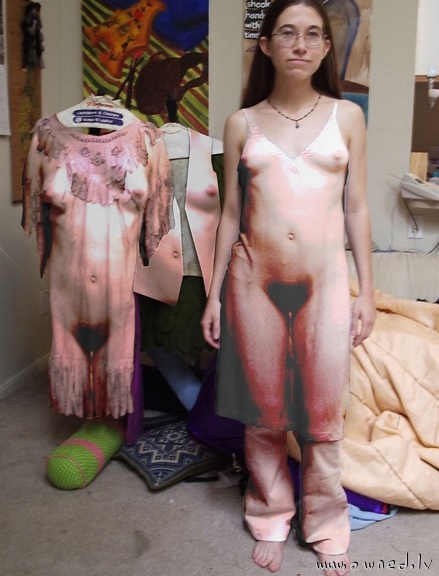 Funny nude costume