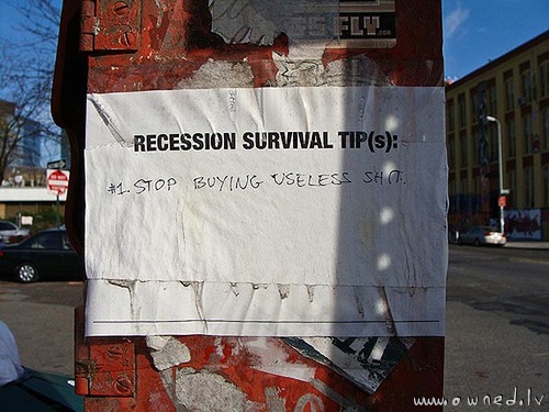 Recession survival tips