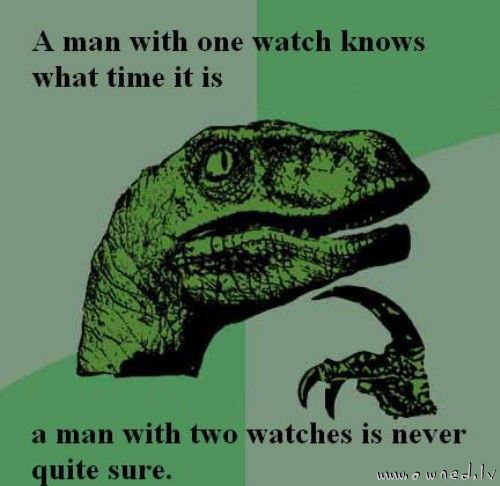A man with two watches