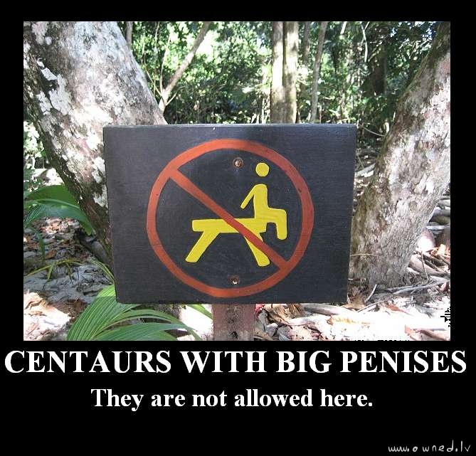 Centaurs are not allowed here