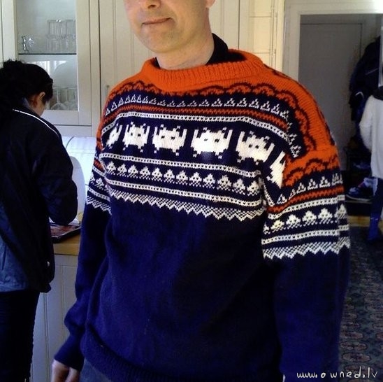 Awesome galaga sweater
