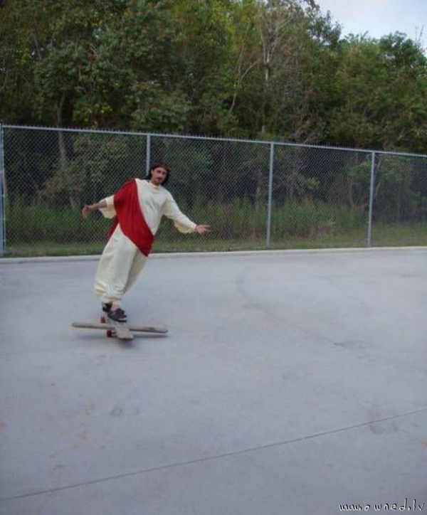 Skateboarding Jesus