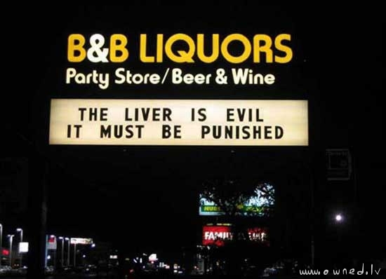 The liver must be punished