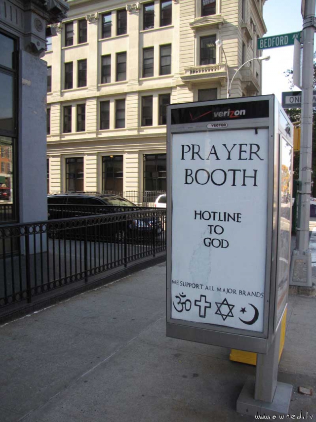 Prayer booth