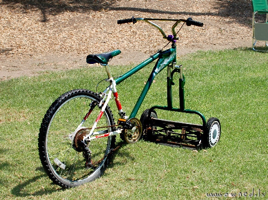 Lawnmower bicycle