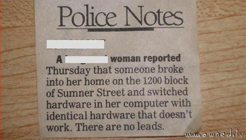 Police notes